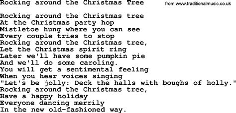 rocking around the christmas tree lyrics